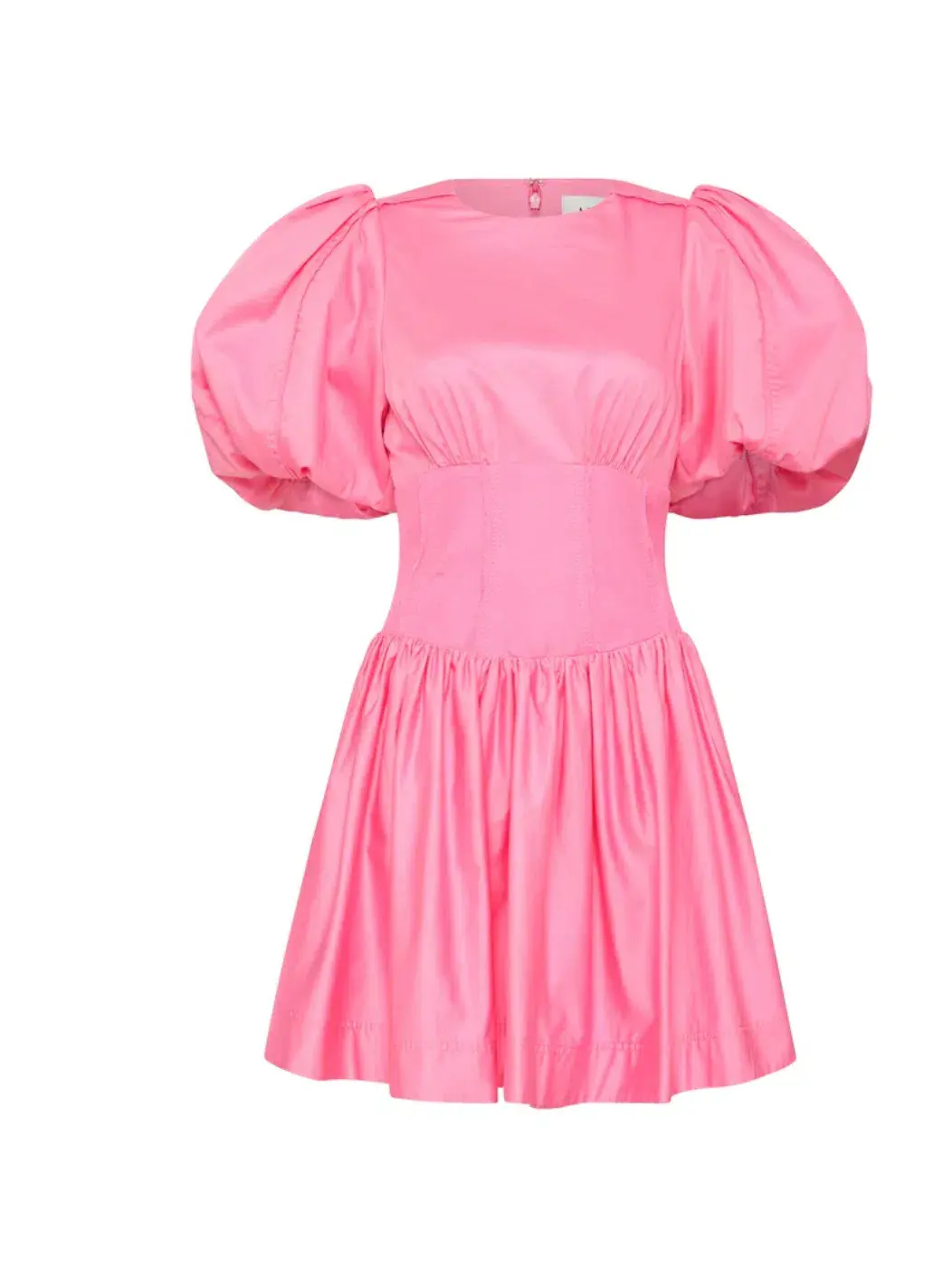 Aje Gianna Puff Sleeve Mini Dress Pink Size AU 12 - Image 3