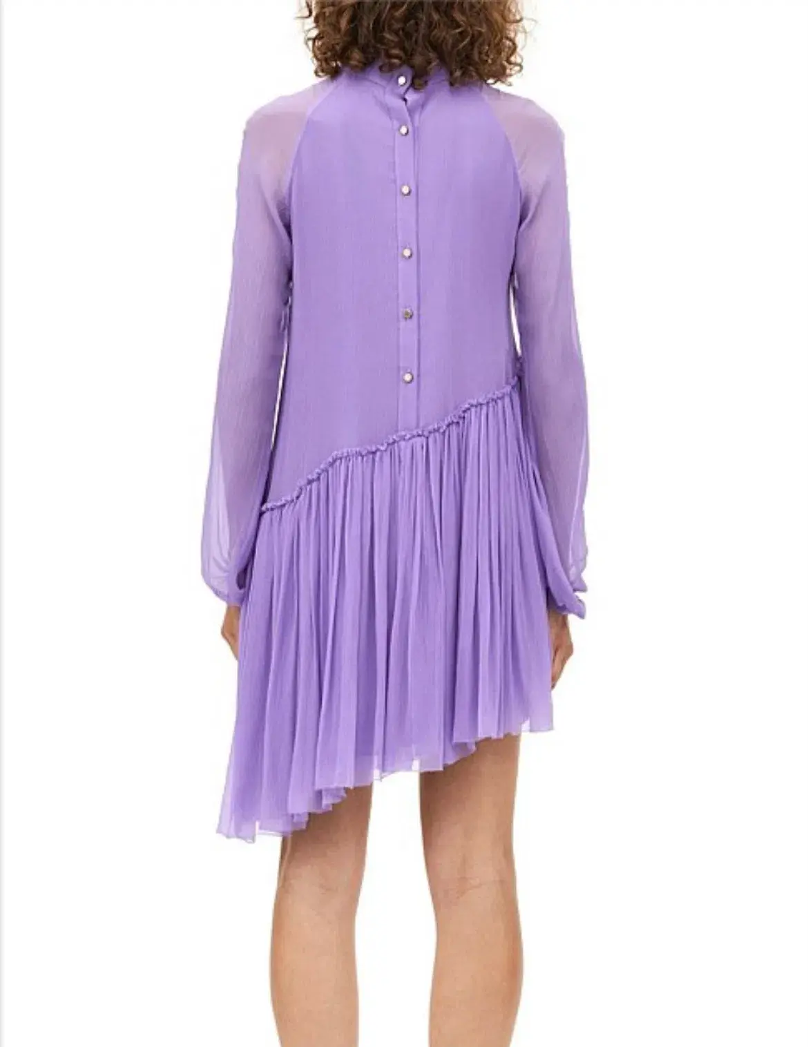 Manning Cartel Feather Weight Mini Dress Purple Size 8 - Image 3