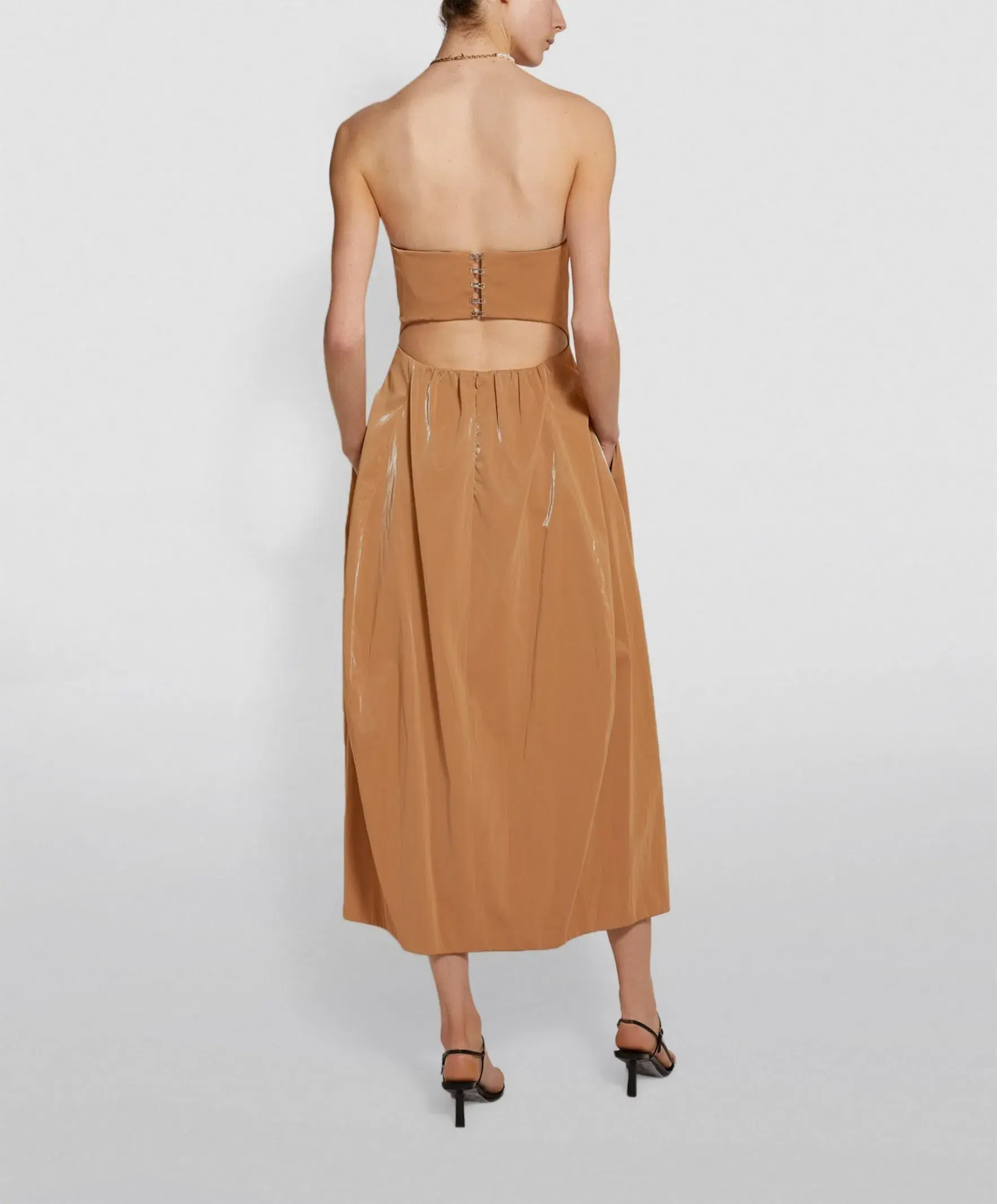 Camilla & Marc Alexie Midi Dress in Tan Size 8 - Image 2