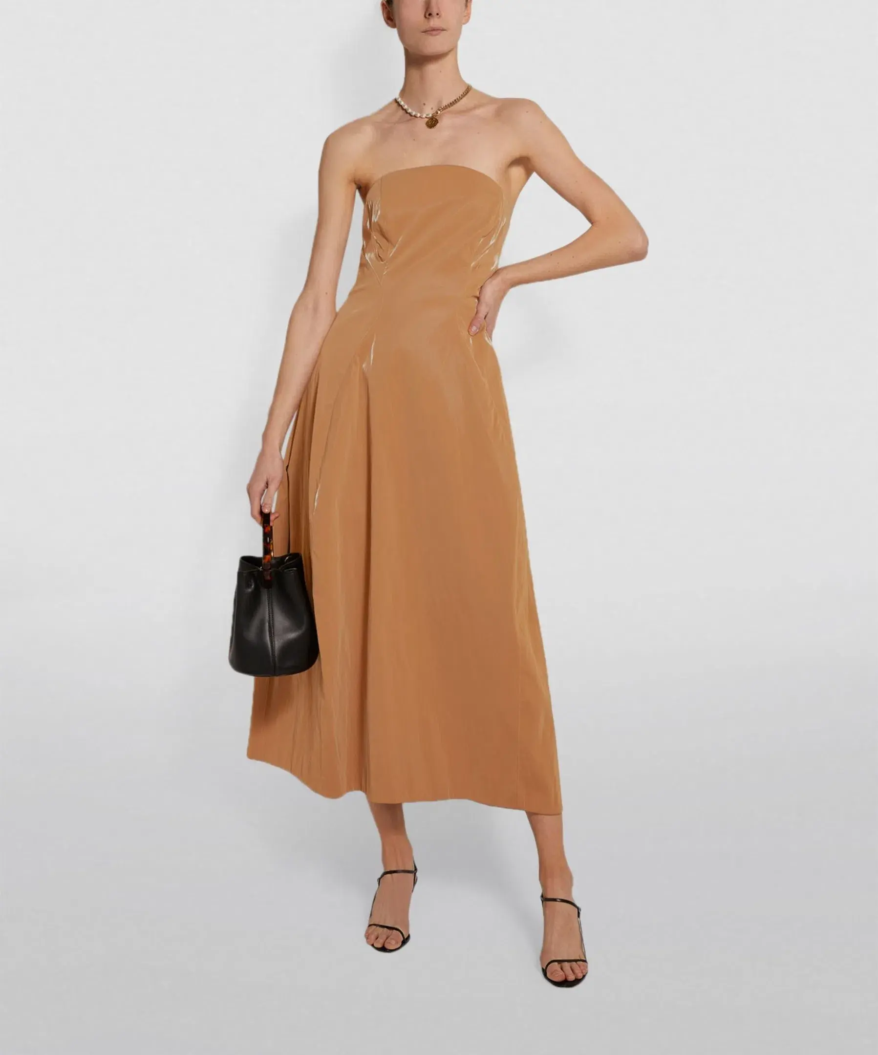 Camilla & Marc Alexie Midi Dress in Tan Size 8 - Image 1