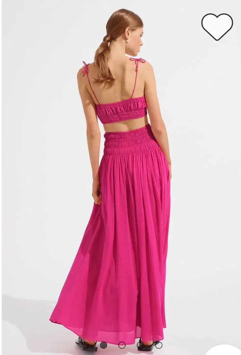Steele Ginger Crop and Skirt Set Fuchsia Pink Size 10  - Image 4