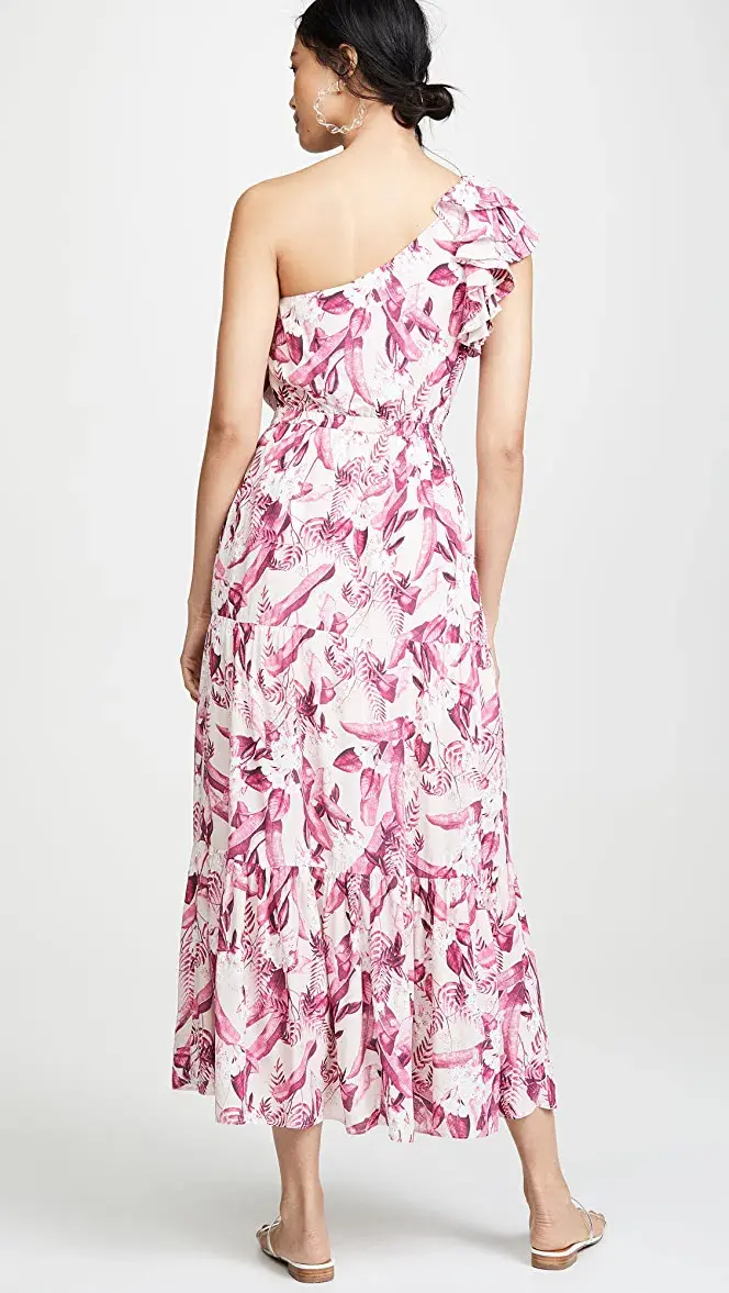 Steele Mahana One Shoulder Dress Print Size 8  - Image 2