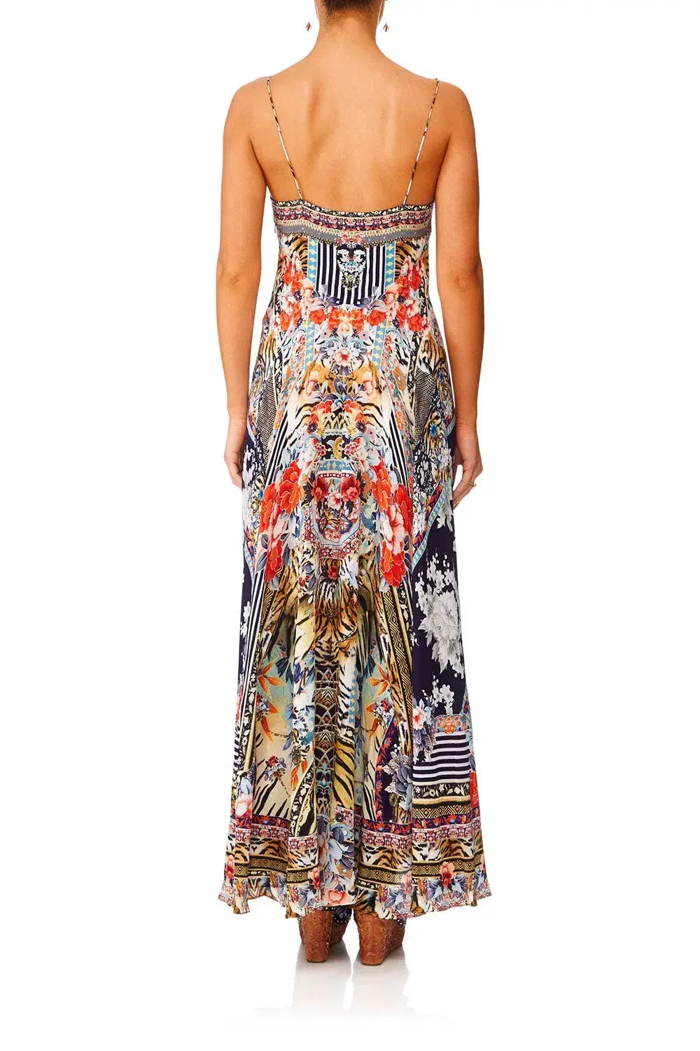Camilla The Lonely Wild Mini Dress with Long Overlay Print Size 6 - Image 3