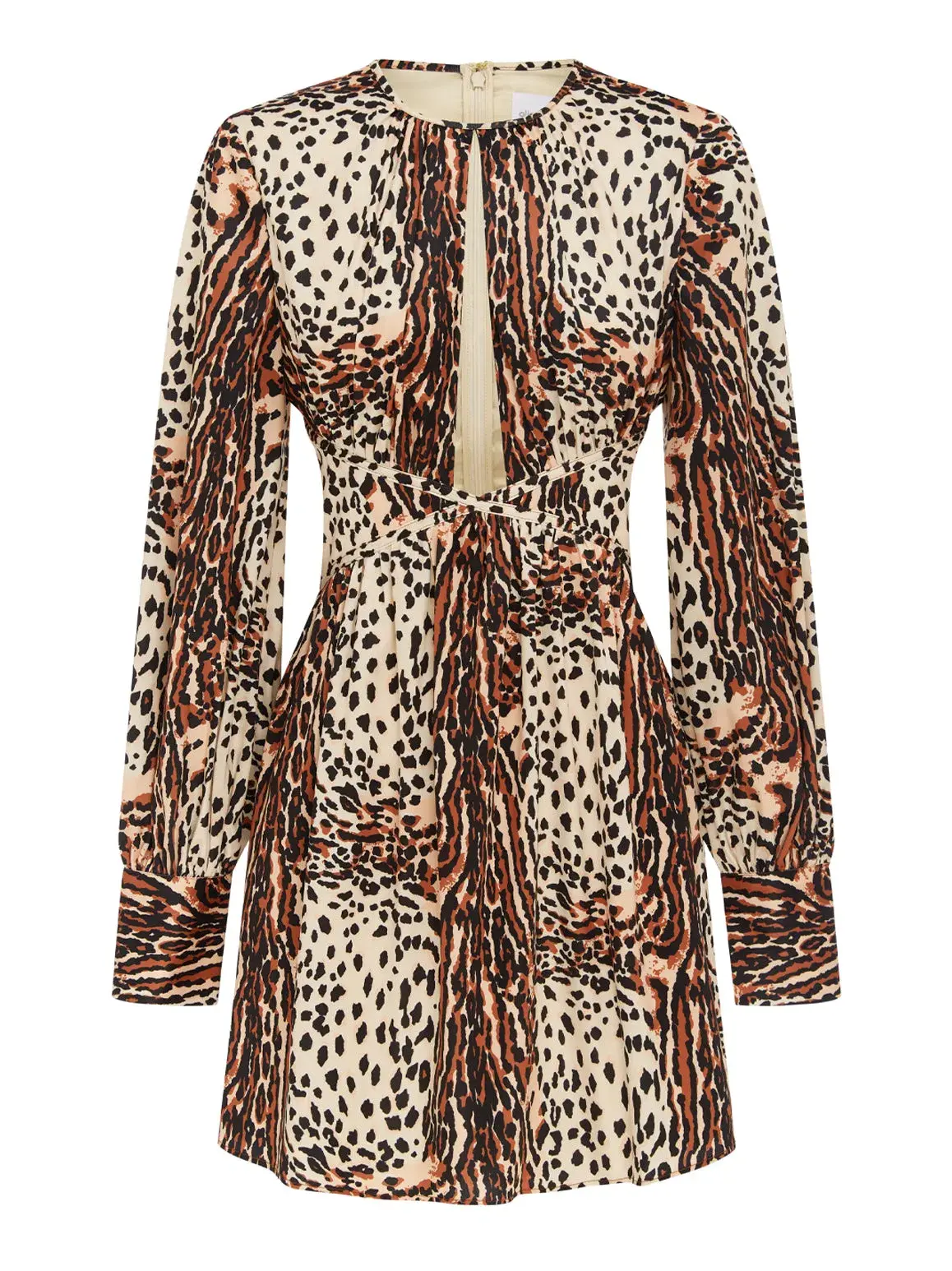 Alice McCall Havana Affair Mini Dress Tigers Eye Print Size XXS / Au 4 - Image 6