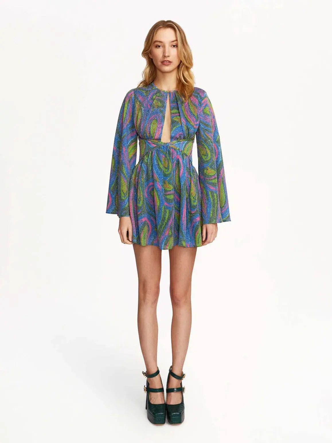 Alice McCall Swan Lake Mini Dress Paisley Glitter Clover Size 6 - Image 2
