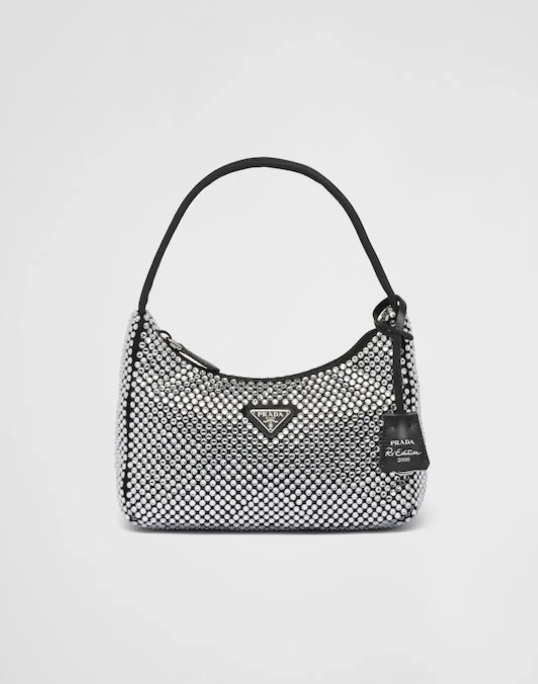 Prada Satin Mini-Bag with Crystals - Image 7