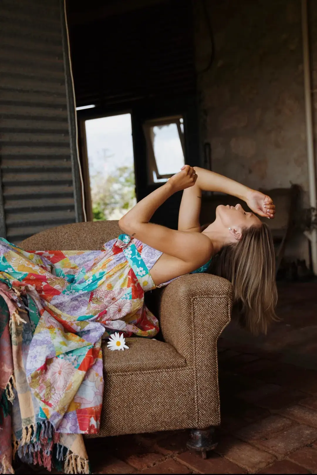 Zimmermann Bells Tie Front Long Dress Floral Size 1 / Au 10  for rent on The Volte - main image