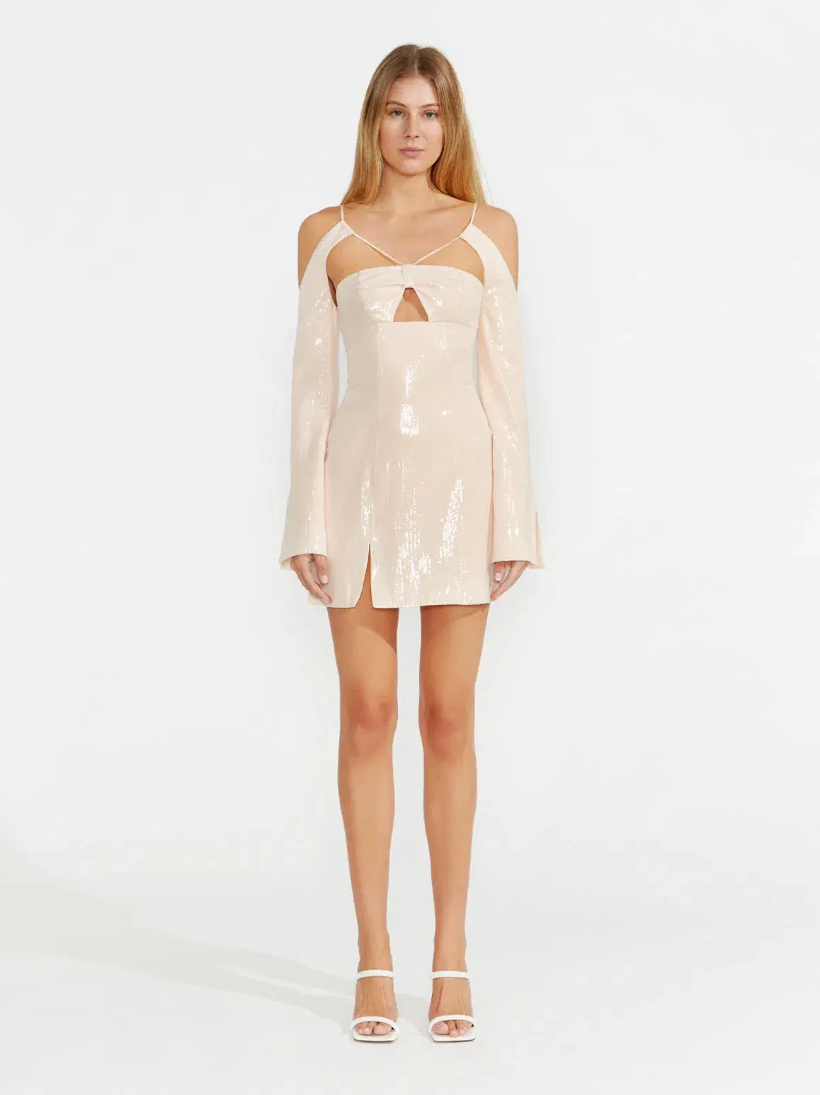 Alice McCall Night Sky Mini Dress Chai Latte Size 12 - Image 1