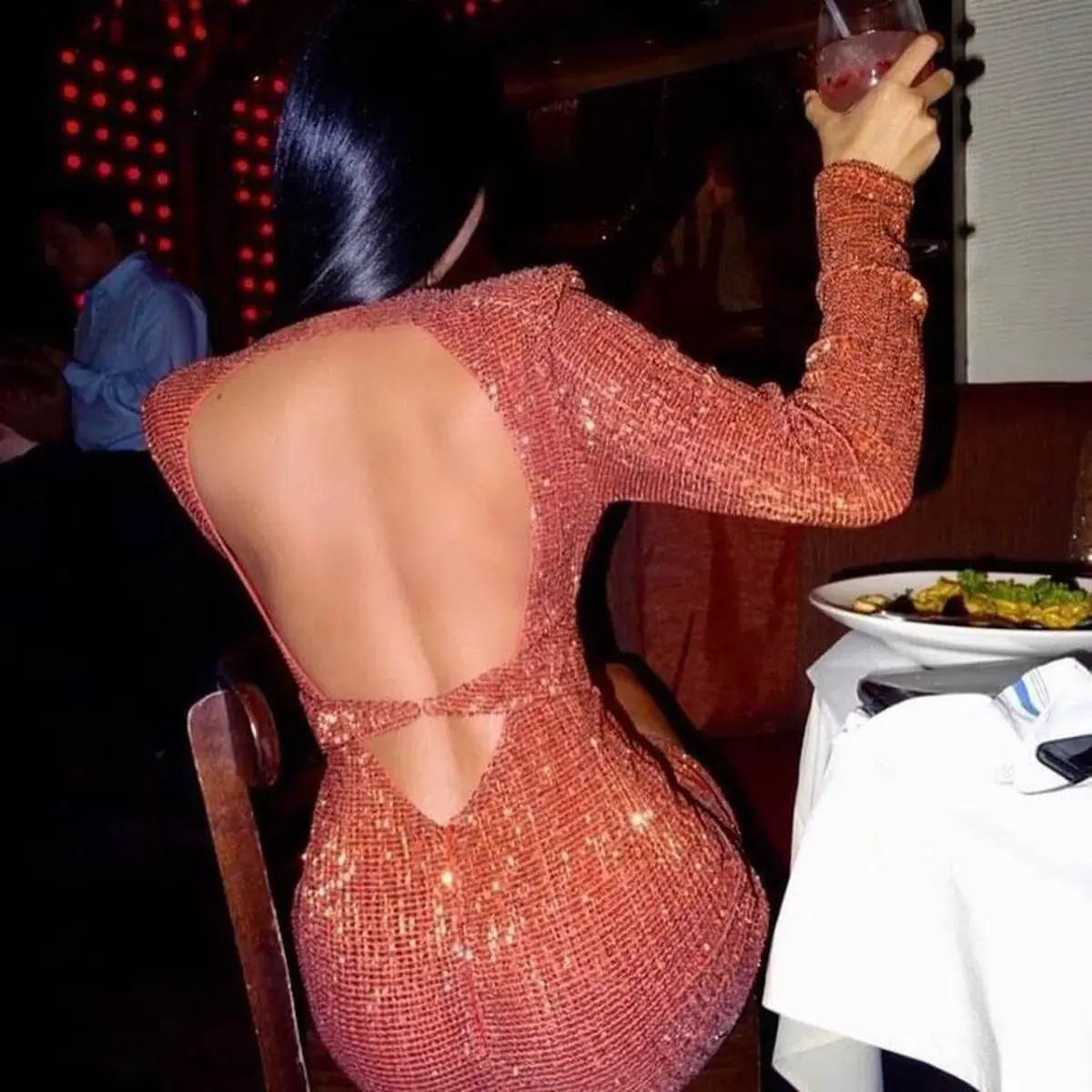 Abyss By Abby Virgo Mini Dress in Burnt Orange Size 8 - Image 4