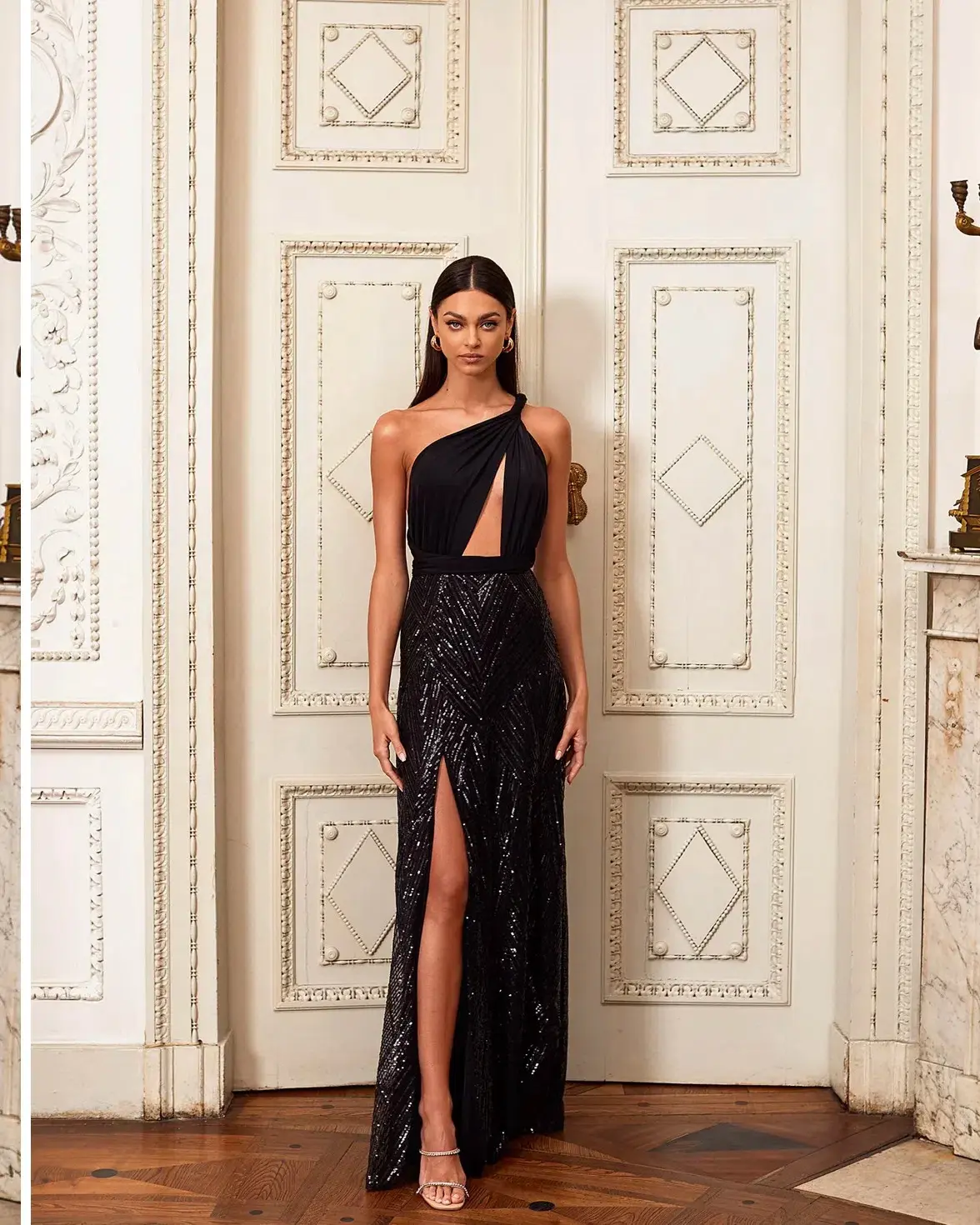 Alamour Maria Dress Black Sequin Size M/ Au 10 - Image 9