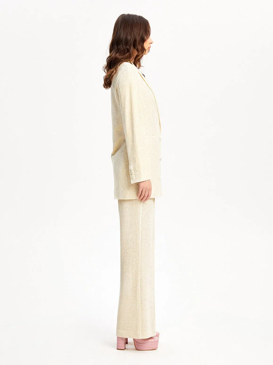 Alice McCall Citrus Midnight Magic Two-Piece Suit Cream Size 6 - Image 4