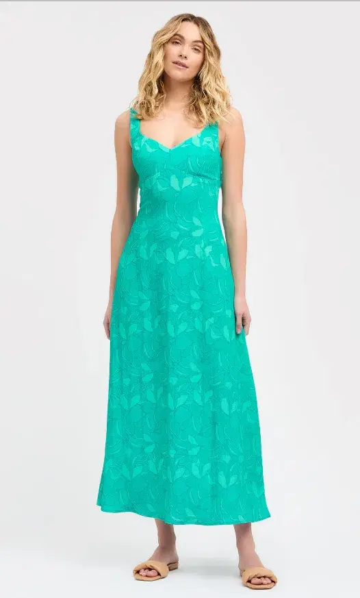 Kookai Annika Day Dress Aqua Size 14 - Image 1
