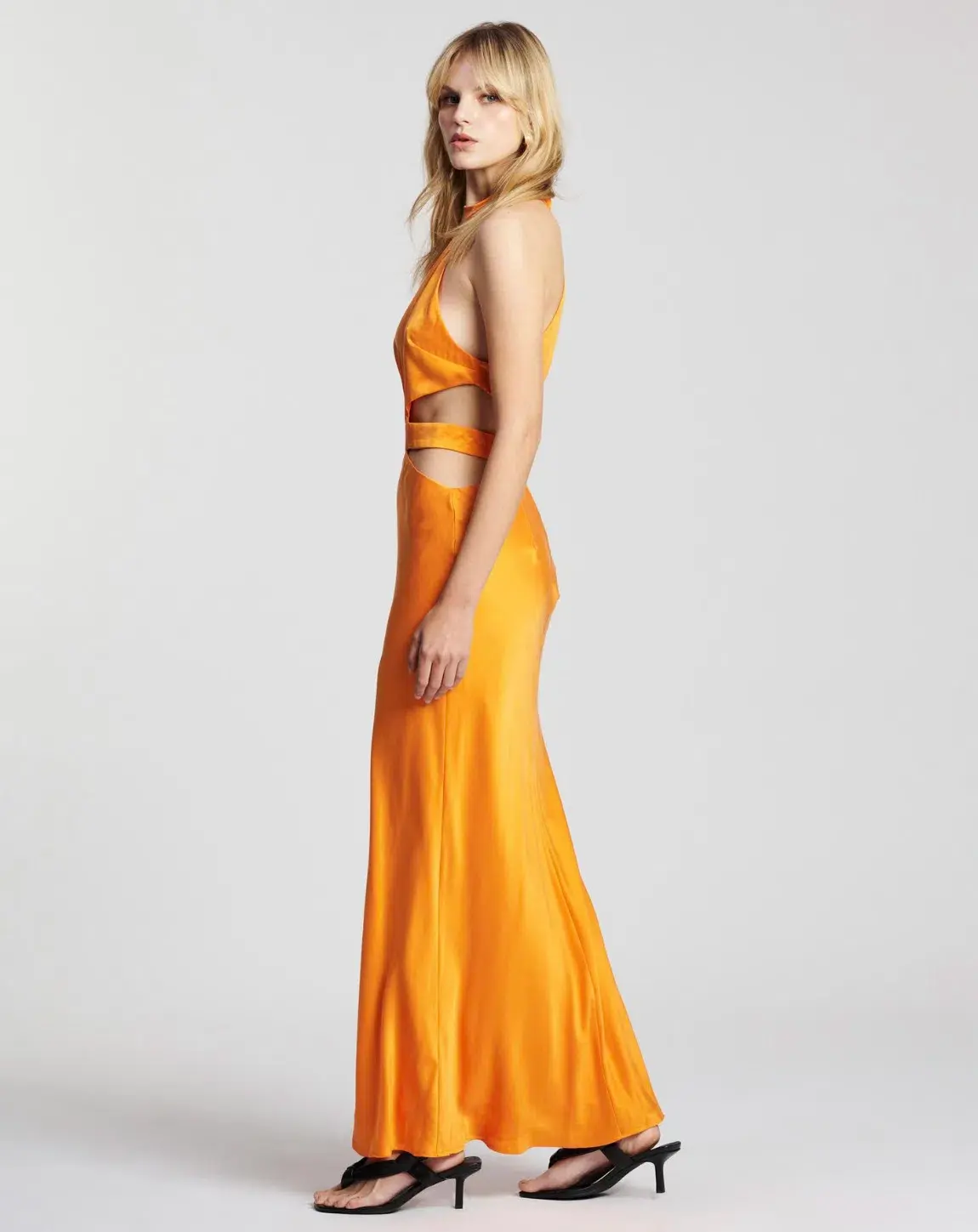Auteur Emilie Solid Dress Orange Size M/ AU 10 - Image 2