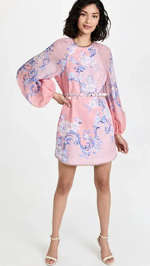 Zimmermann Postcard Floral Mini Dress Print Size 0 / Au 8 - Image 1