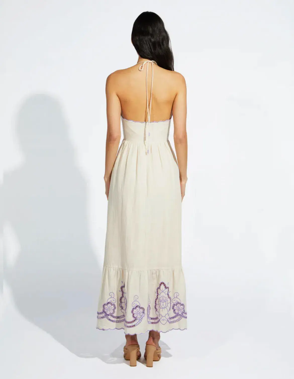 Alice McCall Capri Dreams Midi Dress Cream Size 14 - Image 4