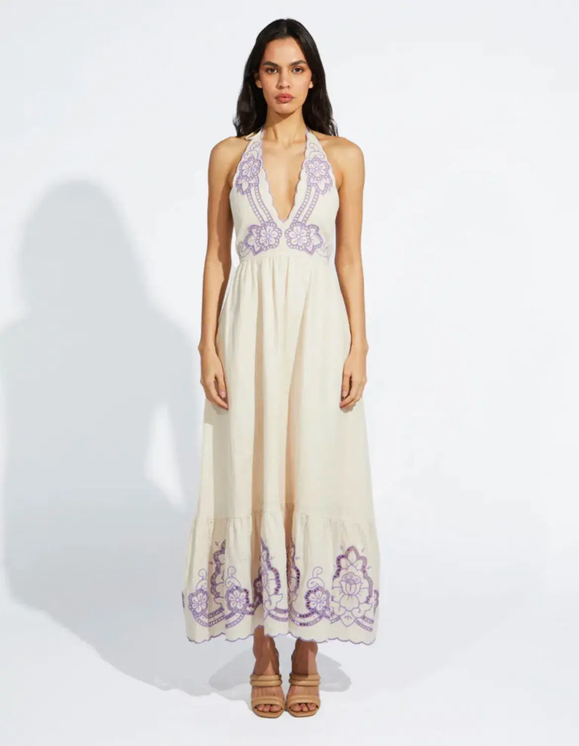 Alice McCall Capri Dreams Midi Dress Cream Size 14 - Image 2