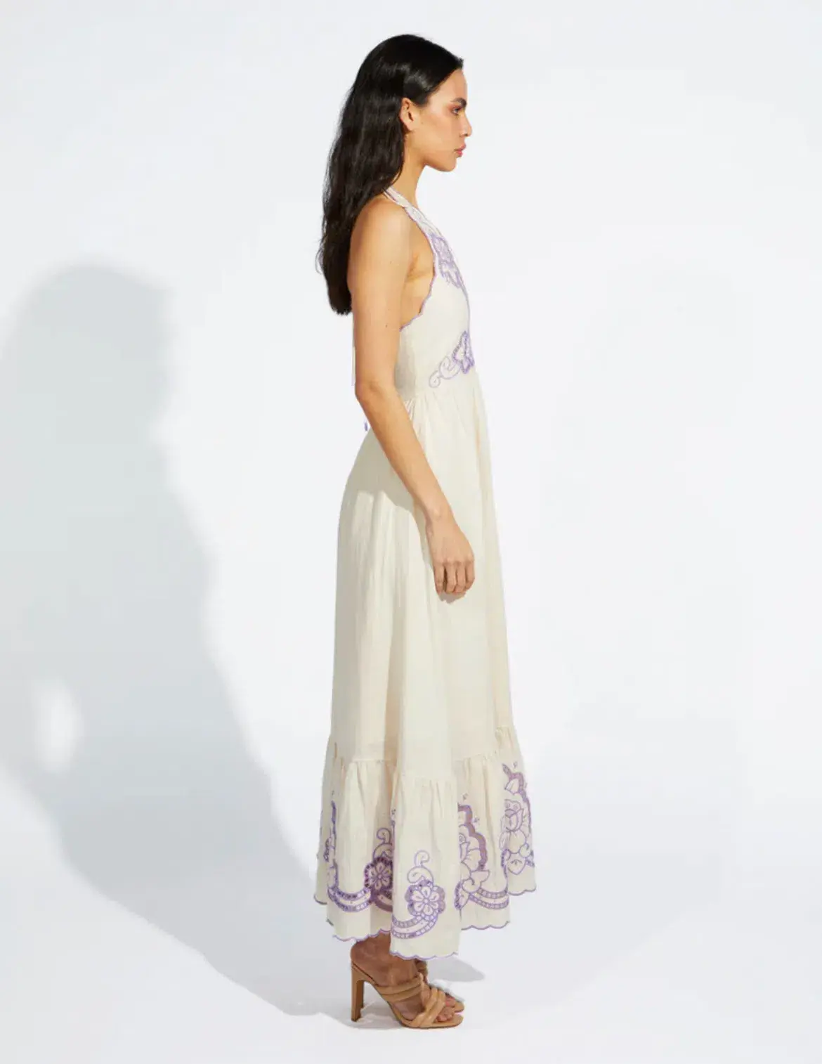 Alice McCall Capri Dreams Midi Dress Cream Size 14 - Image 3