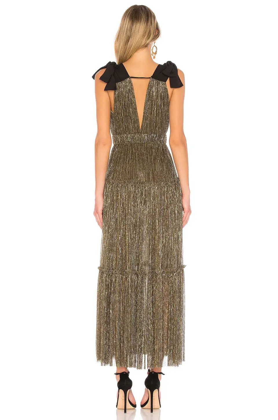 Sabina Musayev Ray Dress Gold Size 12 - Image 3