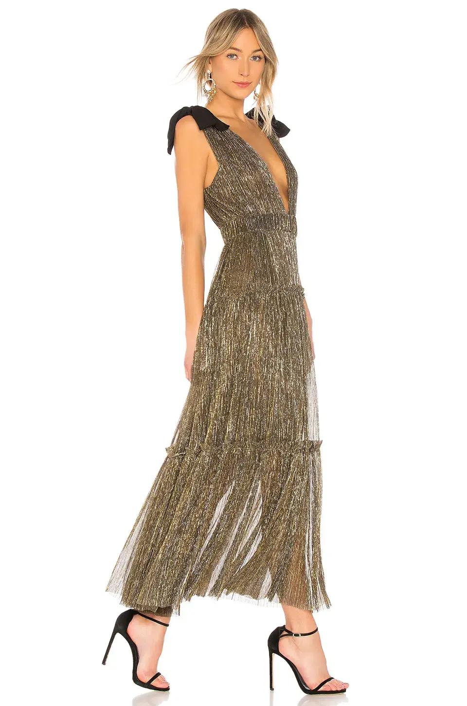 Sabina Musayev Ray Dress Gold Size 12 - Image 2