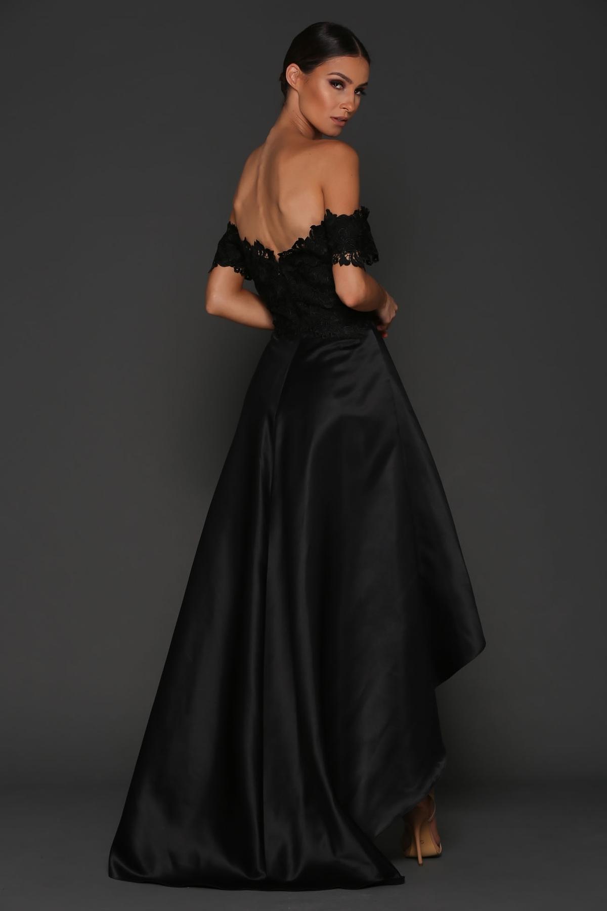 Elle Zeitoune Rosie Strapless Black Lace Dress Size 10 - Image 2