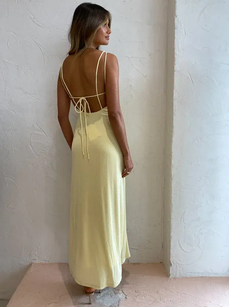 Significant Other Sassari Dress Yellow Size 8 - Image 3