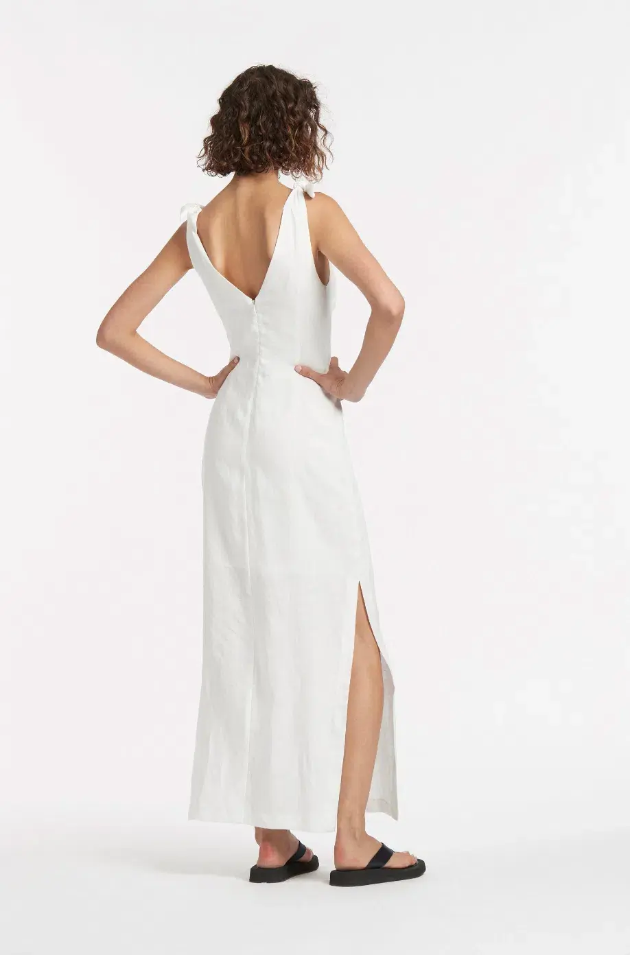 Sir The Label Alexandre Tie Midi Dress Ivory Size 0 / Au 6 - Image 3