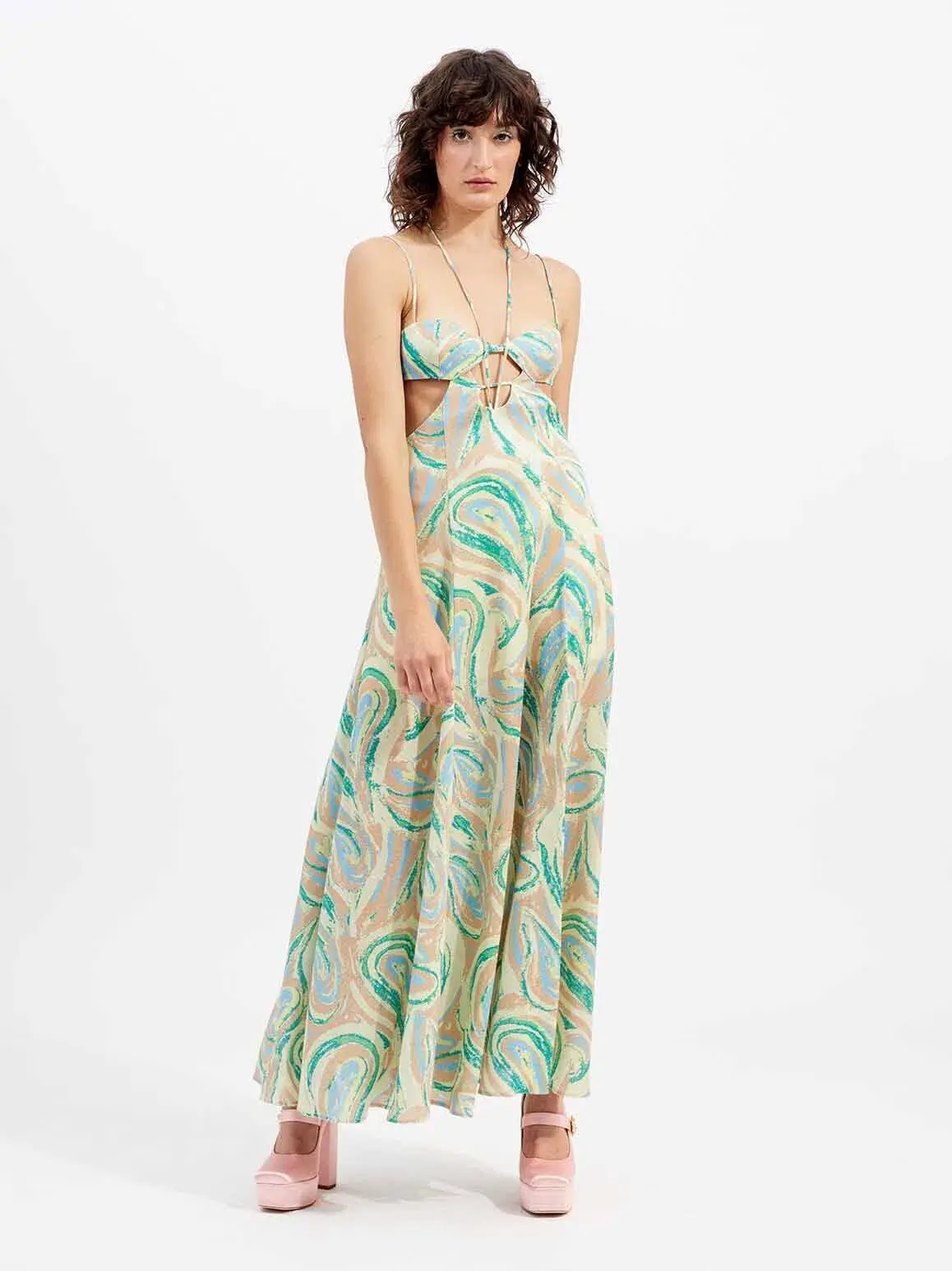 Alice McCall Swan Lake Midi Dress in Citrus Size 10 - Image 3