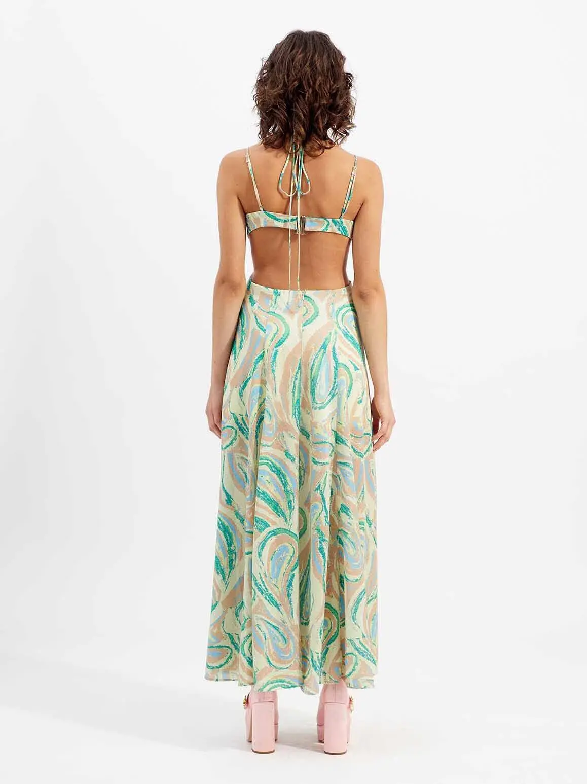 Alice McCall Swan Lake Midi Dress in Citrus Size 12 - Image 5