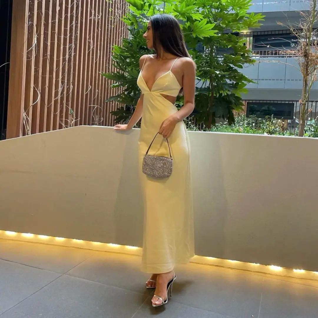 Significant Other Jacy Dress in Butter Yellow Size 6 for rent on The Volte - main image