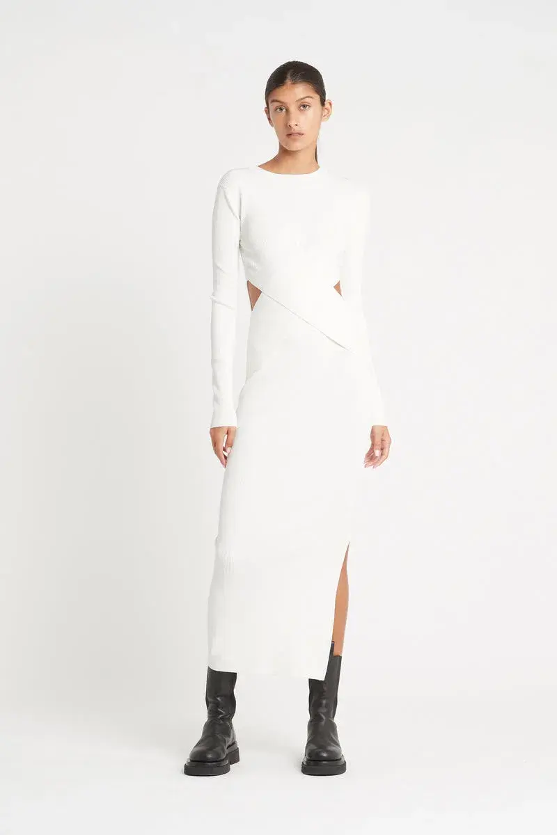 Sir the Label Celena Draped Dress White Size 2/ AU 10 - Image 1