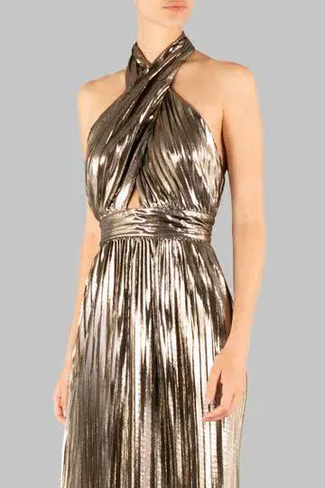 Carla Zampatti Monroe Gown Gold Size XS - Image 2