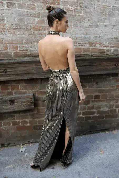 Carla Zampatti Monroe Gown Gold Size XS - Image 5
