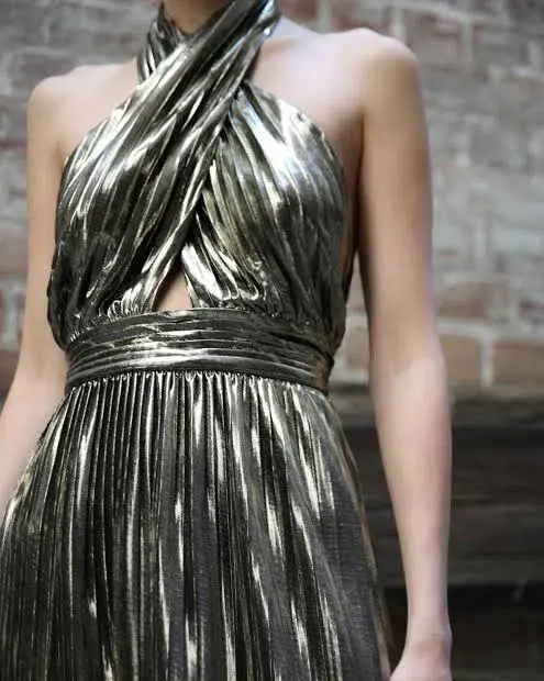 Carla Zampatti Monroe Gown Gold Size XS - Image 4
