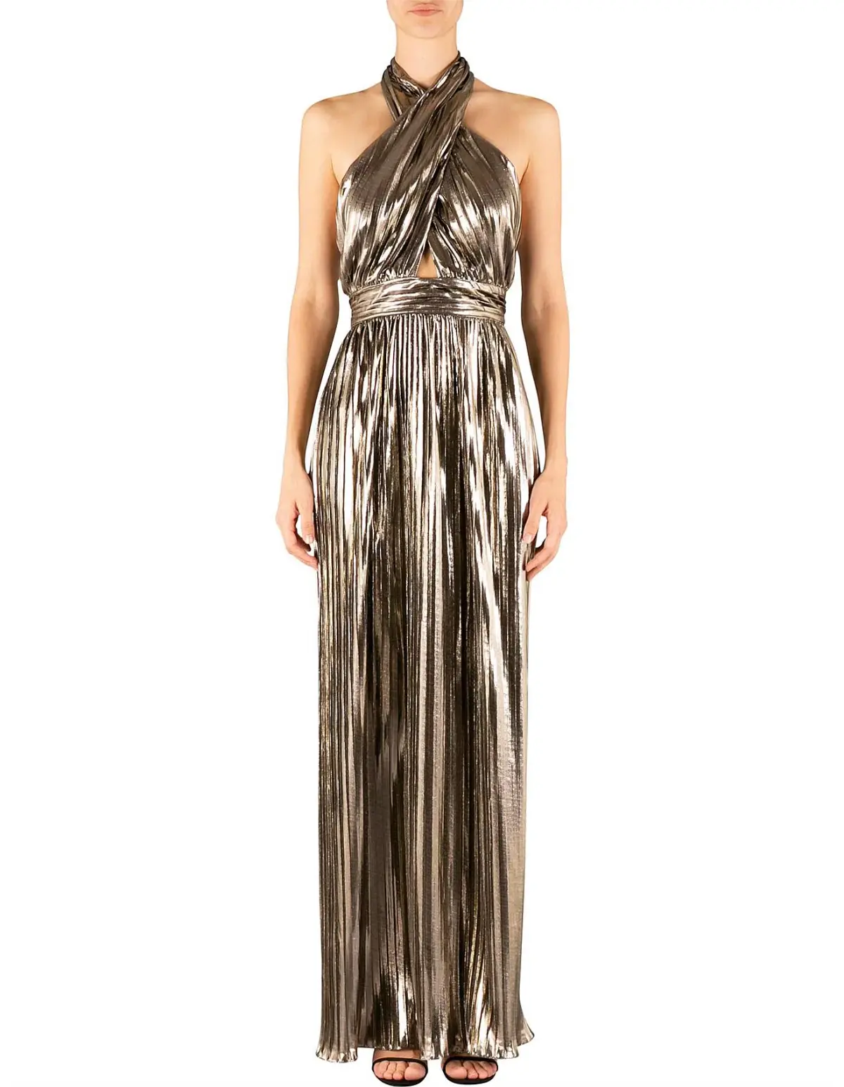 Carla Zampatti Monroe Gown Gold Size XS - Image 1