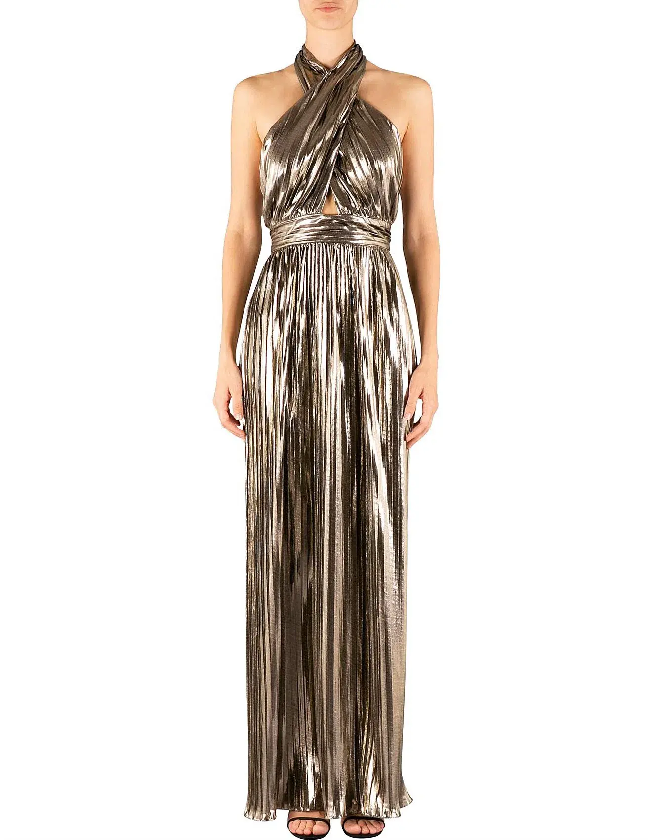 Carla Zampatti Monroe Gown Gold Size XS - Image 1
