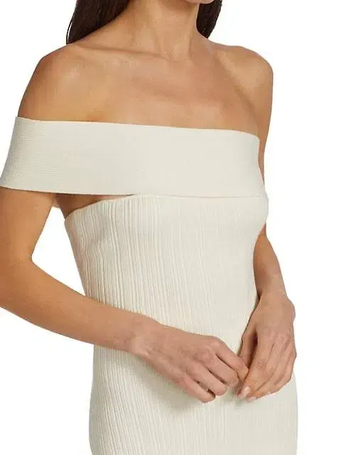 Anna Quan Brea Knit Dress White Size 8 - Image 5