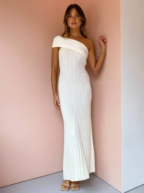 Anna Quan Brea Knit Dress White Size 8 - Image 1