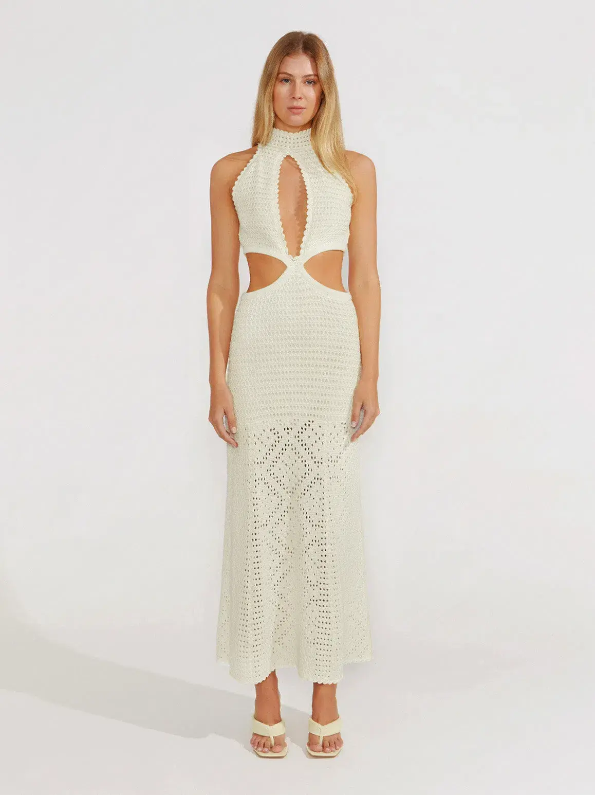 Alice McCall Salty Kisses Midi Dress Porcelain White Size 12 / L - Image 2