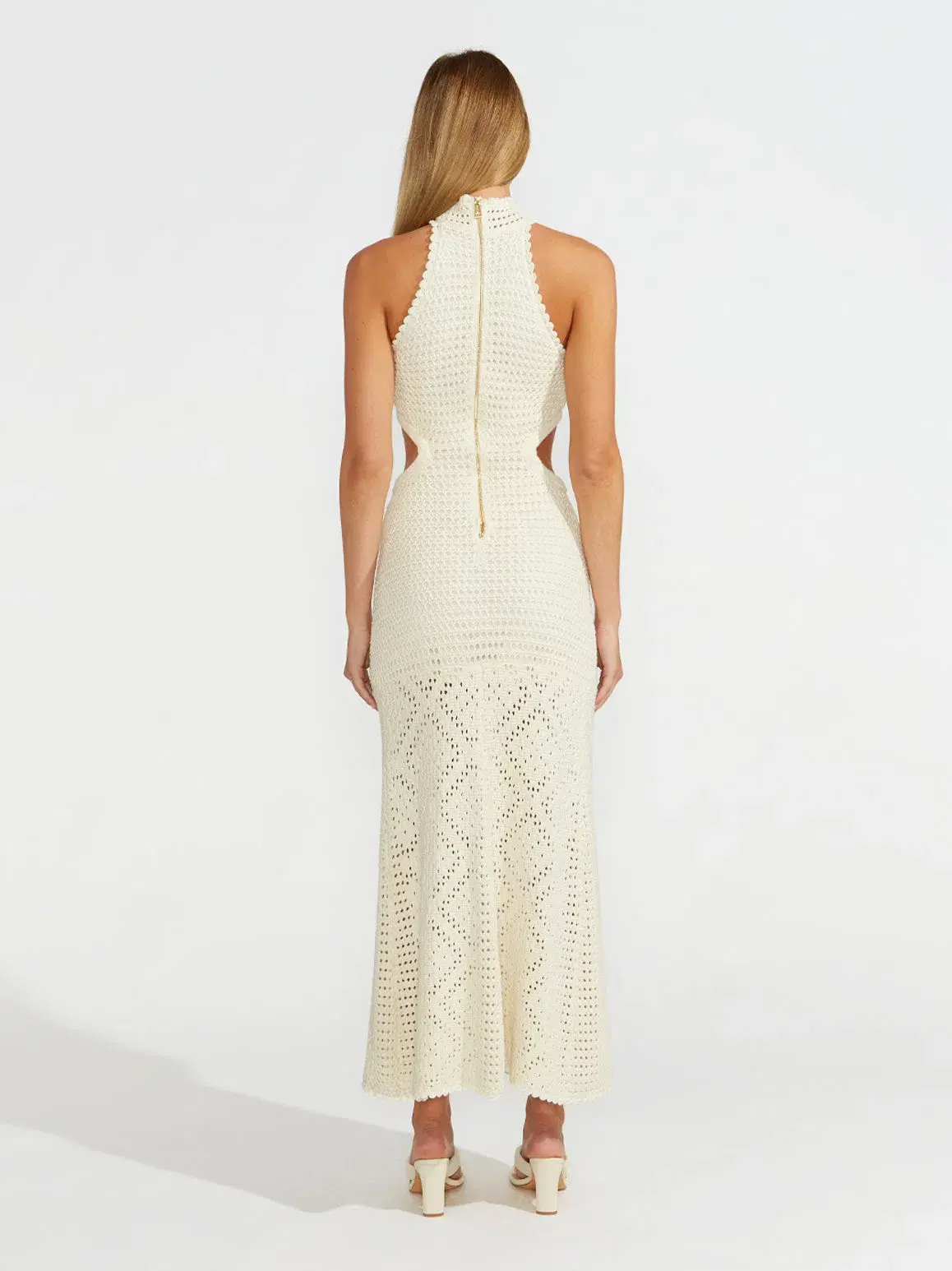 Alice McCall Salty Kisses Midi Dress Porcelain White Size 12 / L - Image 3