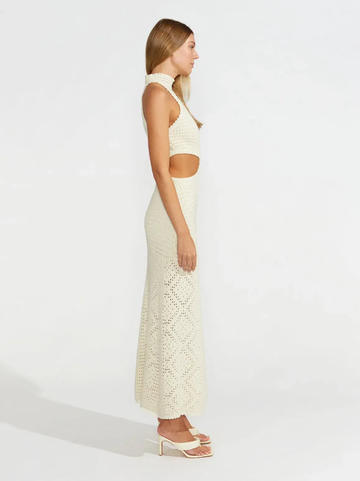 Alice McCall Salty Kisses Midi Dress Porcelain White Size 12 / L - Image 5