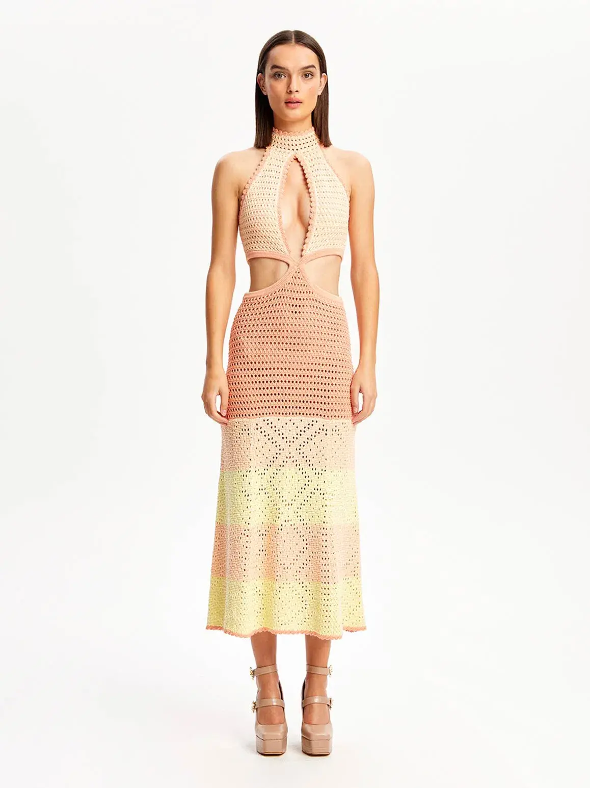Alice McCall Salty Kisses Midi Dress Tea Rose Pink Size L / AU 12  - Image 4
