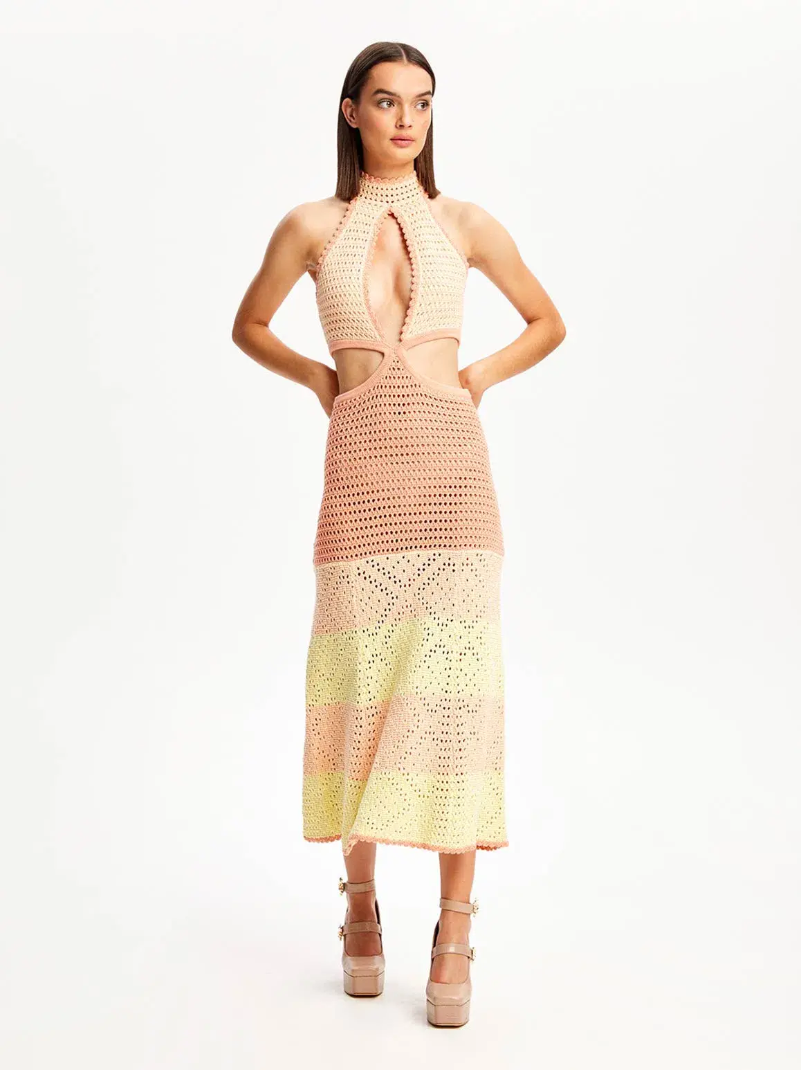 Alice McCall Salty Kisses Midi Dress Tea Rose Pink Size L / AU 12  - Image 5