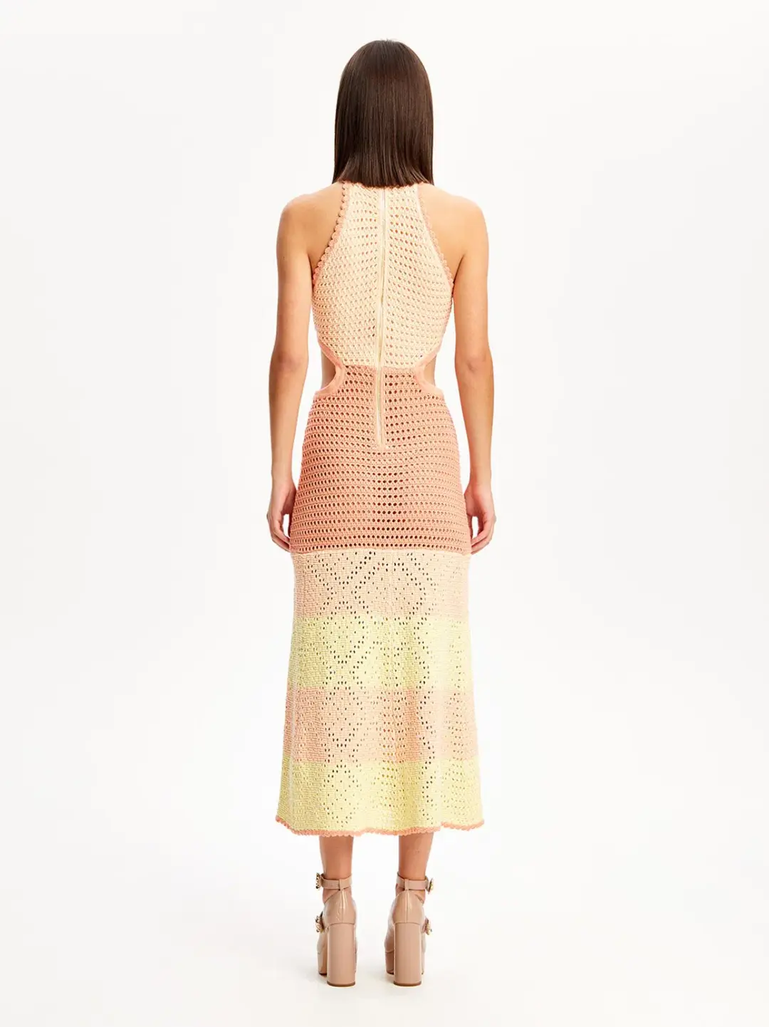 Alice McCall Salty Kisses Midi Dress Tea Rose Pink Size L / AU 12  for rent on The Volte - main image