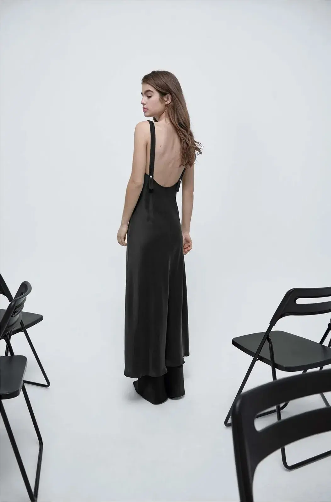 Silk Laundry Deco Ruched Dress Black Size M / Au 10 - Image 2