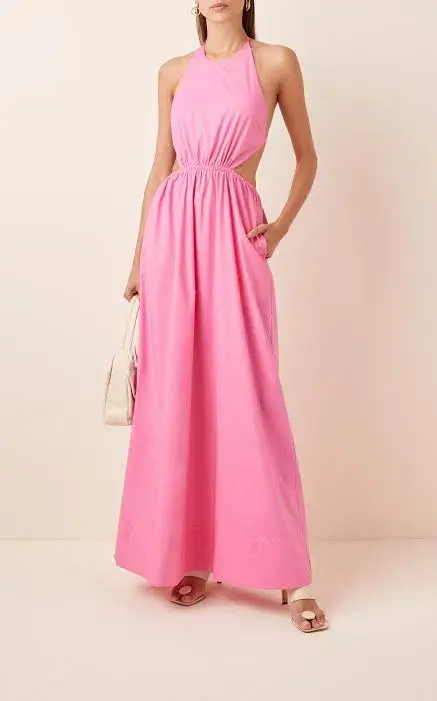 Staud Apfel Dress Pink Size 8 - Image 1