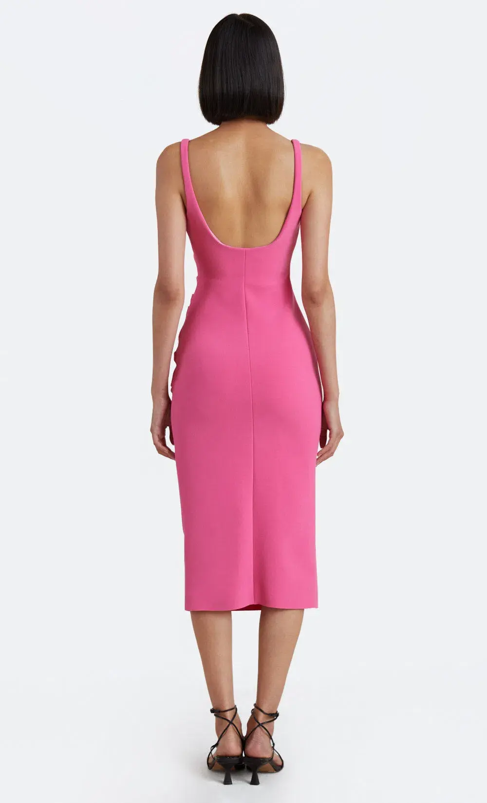 Bec & Bridge Karina Tuck Midi Dress Paradise Pink Size 10 / M - Image 2