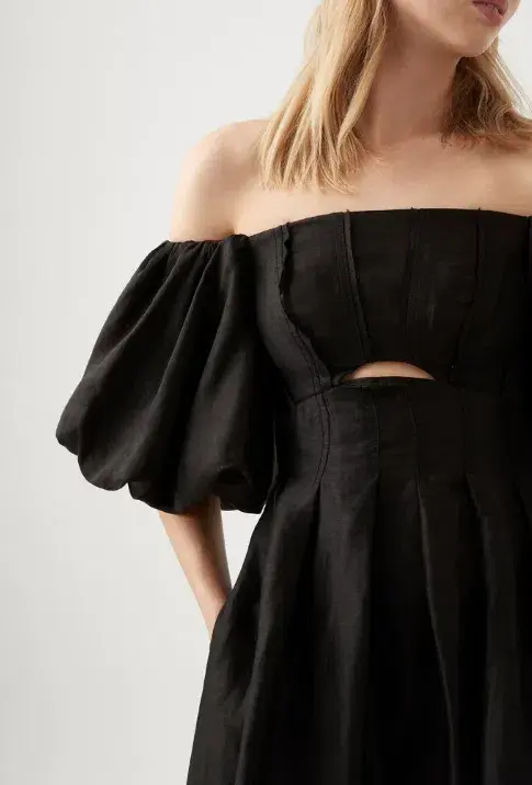 Eugenie Off Shoulder Midi Dress - 10 - Image 2