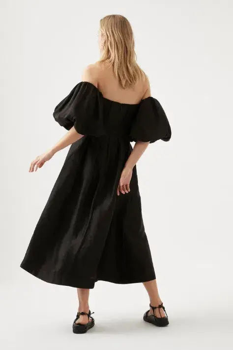 Eugenie Off Shoulder Midi Dress - 10 - Image 3