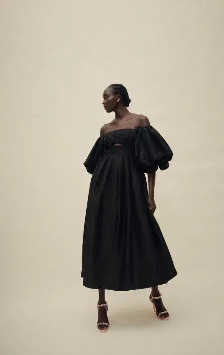 Eugenie Off Shoulder Midi Dress - 10 - Image 4