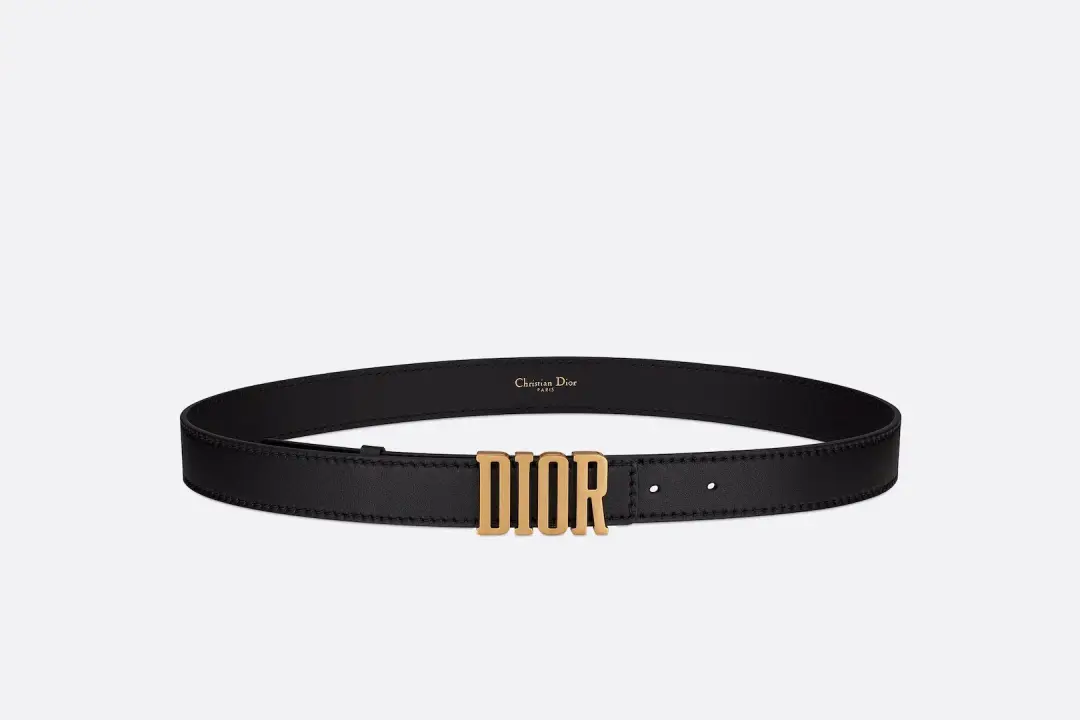 Dior 2022 D Fence Belt Black 80cm for rent on The Volte - main image